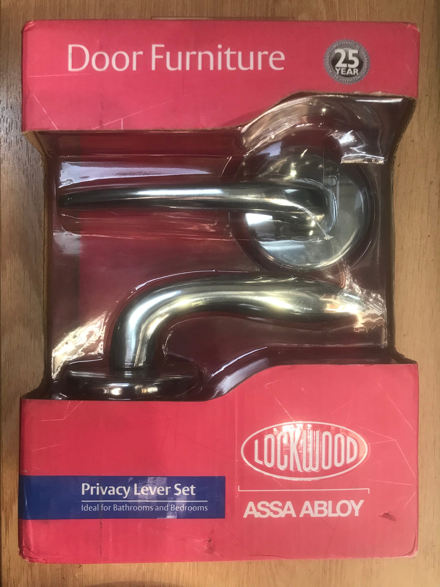 VEL2/L1CPDP Lockwood Velocity Privacy Chrome Plate Lever Set